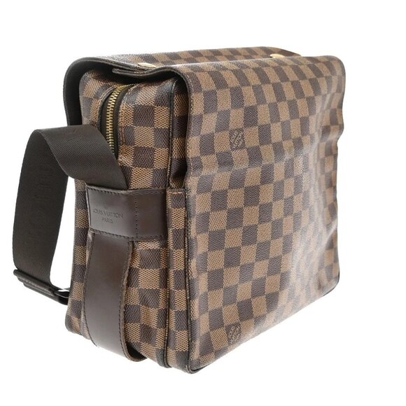 LOUIS VUITTON Naviglio Shoulder Bag Damier Ebene Leather Brown N45255 84KA984 - Picture 3 of 15